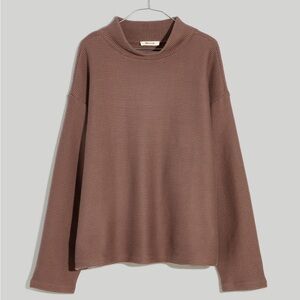 Madewell Funnelneck Drop-Shoulder Top